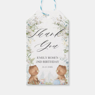 Etiqueta Para Presente Lágrimas de ursos bonitos para dois segundos anive