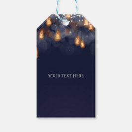 Etiqueta Para Presente Lâmpadas Penduradas Vintage para Favor de Casament