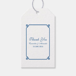 Etiqueta Para Presente Lapis Blue Deco Chic Wedding