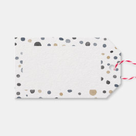 Etiqueta Para Presente Lars Confetti Dots em Aquarela Marcador de Present