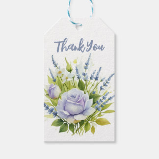 Etiqueta Para Presente Lavanda de aquarelas Flores selvagens