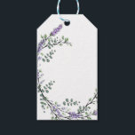 Etiqueta Para Presente Lavanda e Eucalyptus<br><div class="desc">Um design elegante e vintage com eucalipto e lavanda pintado em cor d'água romântica.</div>