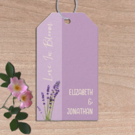 Etiqueta Para Presente Lavanda Love Wedding