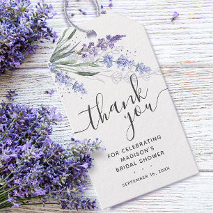 Etiqueta Para Presente Lavanda Obrigada Chá de Noiva