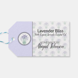 Etiqueta Para Presente Lavanda Produtos Caseiros para Banho e Corpo