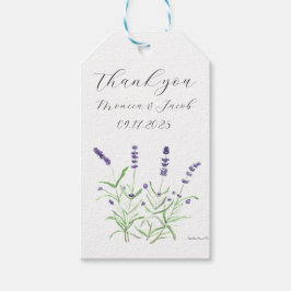 Etiqueta Para Presente Lavandas flores aquarela castigo violento