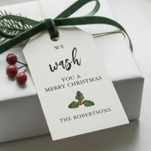 Etiqueta Para Presente Lave-te um Feliz Natal, Sabonete de Mão