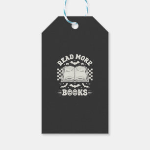 Etiqueta Para Presente Leia Mais Livros Retro Halloween Amante de Livros