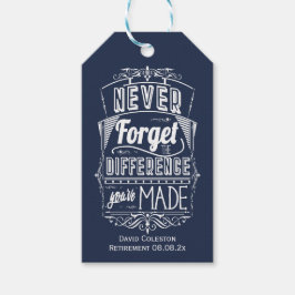 Etiqueta Para Presente Lembrança de festa de aposentadoria para nunca esq