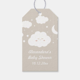 Etiqueta Para Presente Lembrancinha de Chá de Bebê Nuvem
