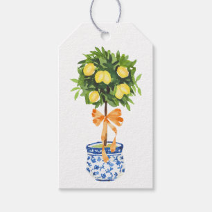 Etiqueta Para Presente Lemon Topiary, Arco Laranja