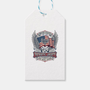 Etiqueta Para Presente Lenço Patriótico Rocker Old Glory Música Rock Meta
