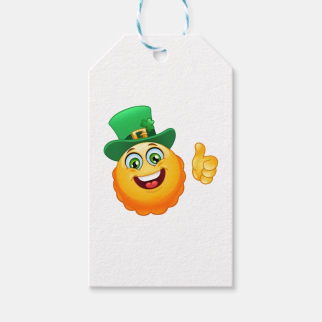 Etiqueta Para Presente leprechaun emoji (Frente)