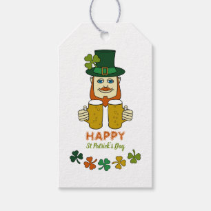 Etiqueta Para Presente Leprechaun Irlandês, Dia de São Patrício