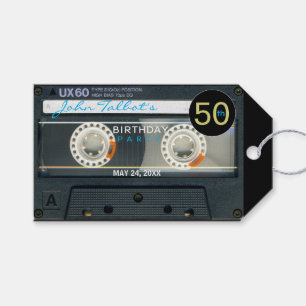 Etiqueta Para Presente Letra T6 Audiotape 50º Aniversário Obrigado Pres