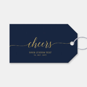 Etiqueta Para Presente Letras Douradas Elegantes e Sofisticadas para Even