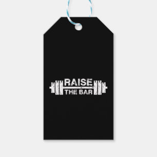 Etiqueta Para Presente Levante O Bar, Barbell - Gym Workout Inspirational