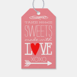 Etiqueta Para Presente Leve para casa Doce Convidado Favor Peach Coral