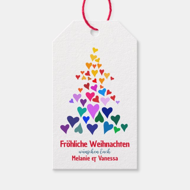 Etiqueta Para Presente  Lgbtqia Weihnachten  (Frente)