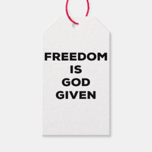 Etiqueta Para Presente Liberdade é Deus