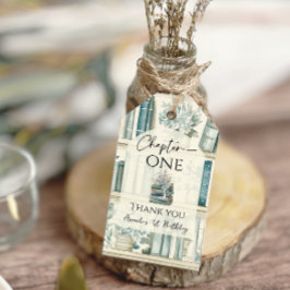 Etiqueta Para Presente Library Chapter ONE Blue Boy Book 1st Birthday