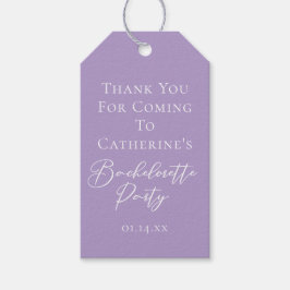 Etiqueta Para Presente Lilac Purple Bachelorette Party Personalized