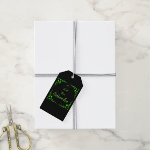 Etiqueta Para Presente Lima Halloween Verde Personalizado