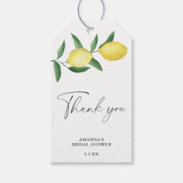 Etiqueta Para Presente Limão Citrus - Cartões de agradecimentos De Casame