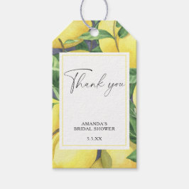 Etiqueta Para Presente Limão Citrus - Cartões de agradecimentos De Casame