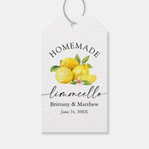 Etiqueta Para Presente Limões De Aquarela De Limoncello