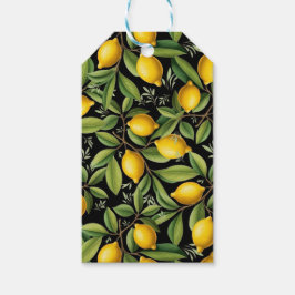 Etiqueta Para Presente Limões do Elegante Costeiro Amalfi