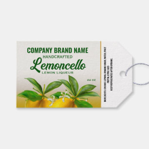Etiqueta Para Presente Limoncello Fruta
