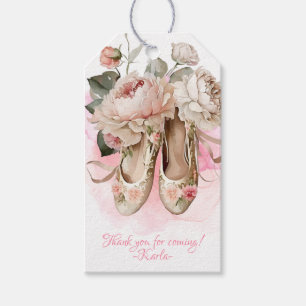 Etiqueta Para Presente Linda Ballerina Dancer Cor de Água Rosa