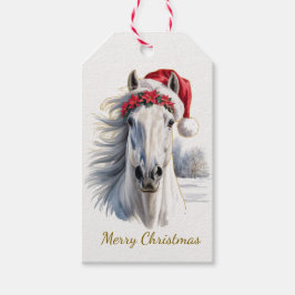 Etiqueta Para Presente Linda Etiqueta de Presente de Natal de Cavalo