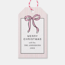 Lindo Coquete Laço Rosa Feliz Natal