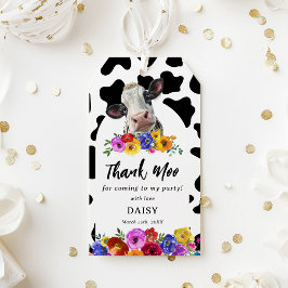 Etiqueta Para Presente Lindo Favor de Aniversário Floral 'Vaca Sagrada' A