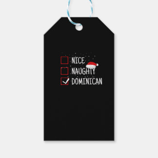 Etiqueta Para Presente Lista de Natal Dominicana Nice Naughty