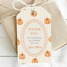 Listras de Outono Pequena Bomba Baby Shower