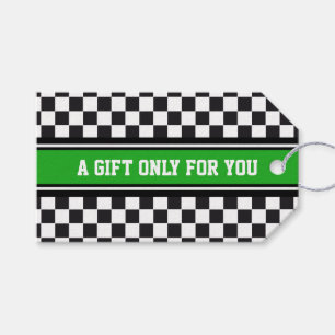 Etiqueta Para Presente LISTRAS dos ESPORTES - branco preto verde + seu