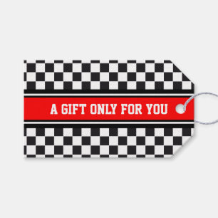 Etiqueta Para Presente LISTRAS dos ESPORTES - branco preto vermelho + seu