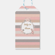 Listras Rosa e Cinza Baby in Bloom