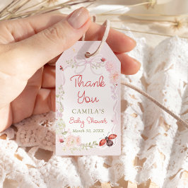 Etiqueta Para Presente Little Love Bug Bloom Baby Shower Thank You
