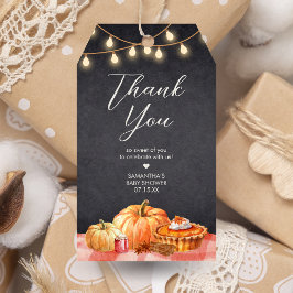 Etiqueta Para Presente Little Pumpkin Autumn Picnic Baby Shower Favor Tag