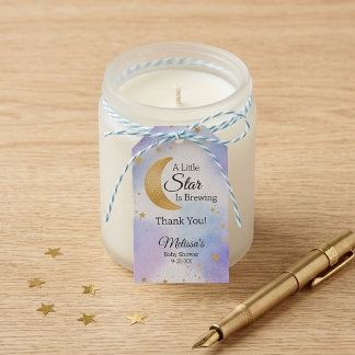 Etiqueta Para Presente Little Star Brewing Thank You Baby Shower