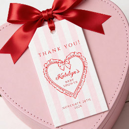 Etiqueta Para Presente Little Sweetheart Baby Shower Favor Tags