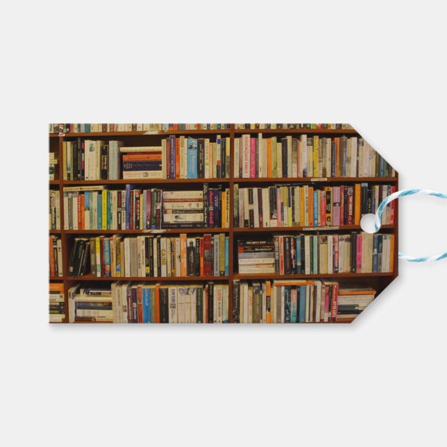 Etiqueta Para Presente Livros na biblioteca Gift Bag (Frente (horizontal))