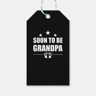 Etiqueta Para Presente Logo Para Avô Futuro Anúncio de Gravidez
