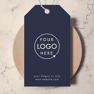 Etiqueta Para Presente Logotipo comercial   Marinho Blue Professional Cor
