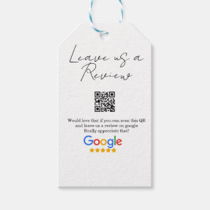 Etiqueta Para Presente logotipo de avaliação de negócios do Google Scan Q
