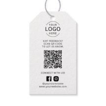 Logotipo de empresa moderno Código QR Feedback Míd
